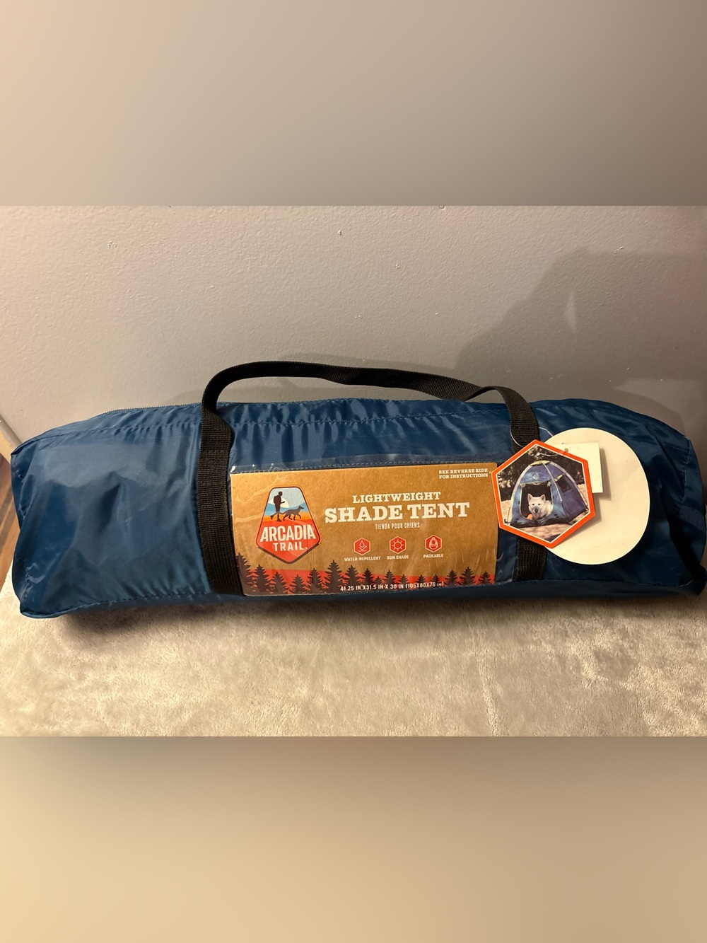 Arcadia Blue Lightweight Shade Tent - Packable Sun Shelter